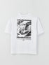 LC Waikiki Crew Neck Short Sleeve Printed Combed Cotton Men's T-shirt